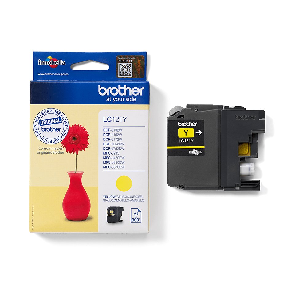 EAN 4977766723213 - Brother LC-121Y cartucho de tinta 1 pieza(s) Original Amarillo imagen 4