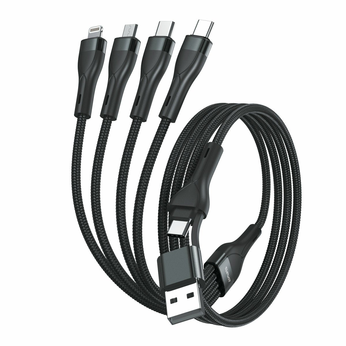 EAN 4252011908172 - 4smarts 541023 cable USB 1,2 m USB A/USB C USB C/Micro USB-A/Lightning Negro imagen 2
