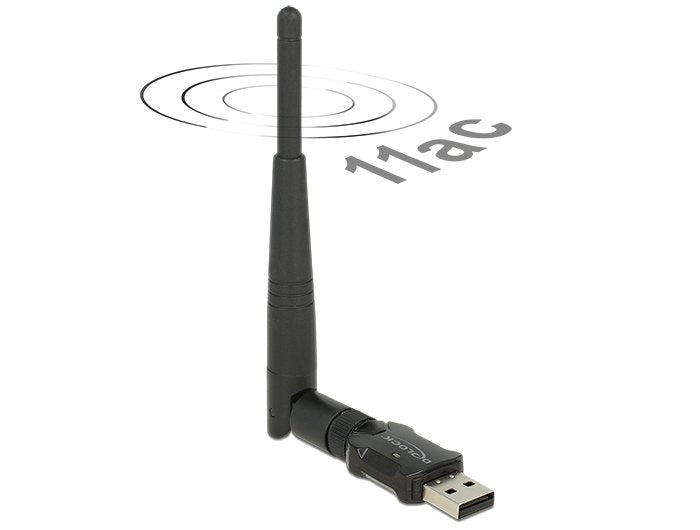 Delock 12462 Wlan Usb 2.0 Dualband 2.4/5 Ghz Wlan_ac 433