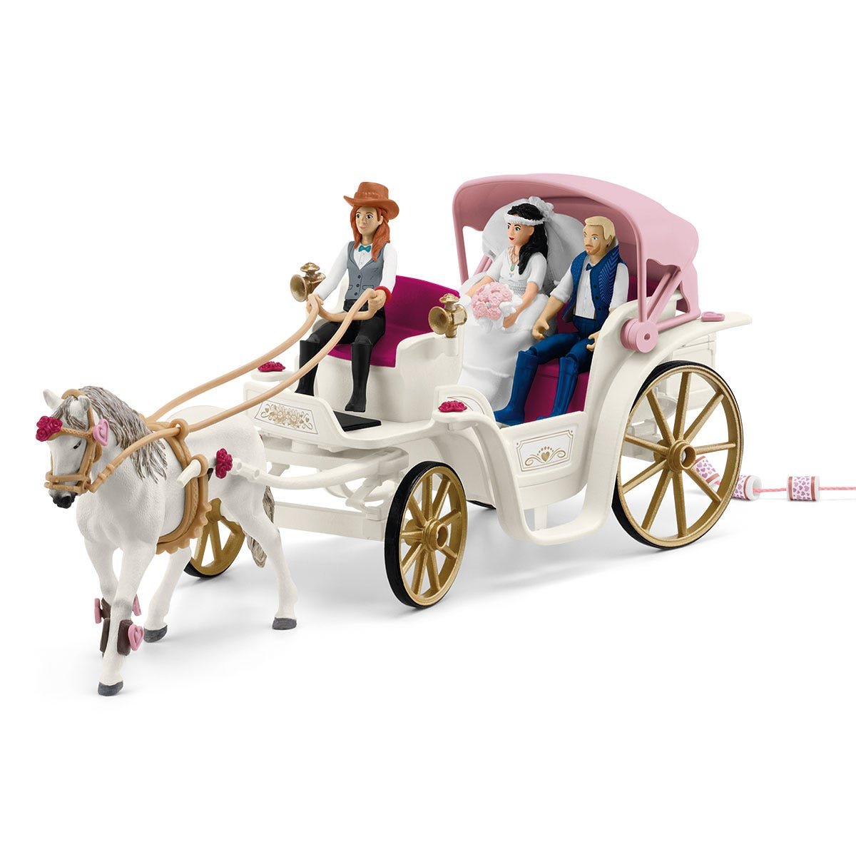 Carro De Boda Schleich Horse Club, Vehículo De Juguete 42641