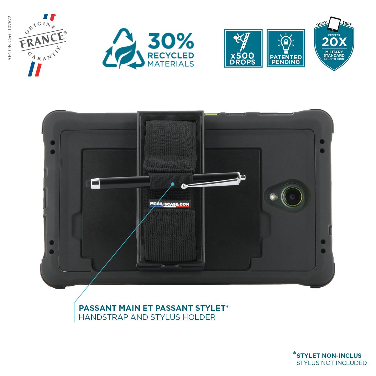 Mobilis Protech Case+Kickmand+360°Handm. F Galaxytab A5 8"
