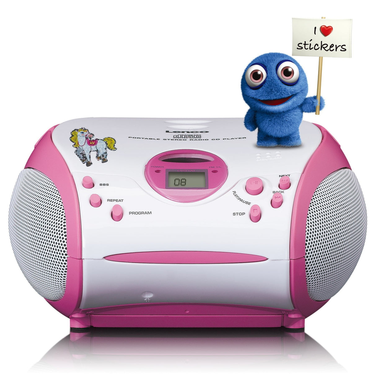 Radio Lenco Scd-24kids Pink