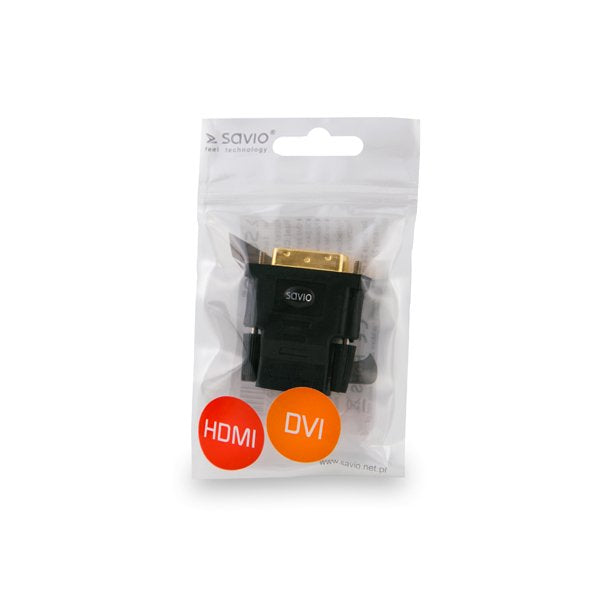 EAN 5901986040002 - Savio CL-21 cambiador de género para cable DVI HDMI Negro imagen 2