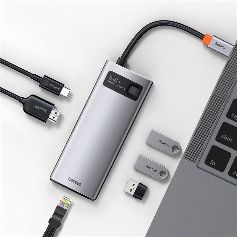 EAN 6953156204645 - Baseus Metal Gleam USB 3.2 Gen 1 (3.1 Gen 1) Type-C Gris imagen 8