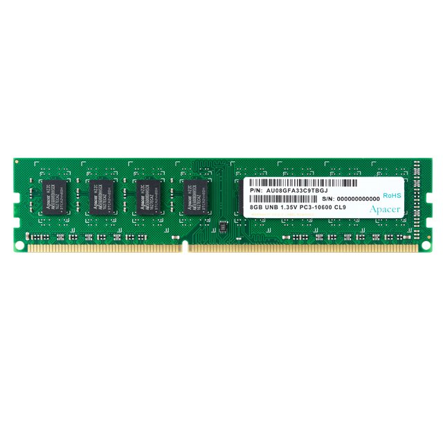 Memoria Ram Apacer 4gb Ddr3 1333mhz 1.35v Cl9 Dimm