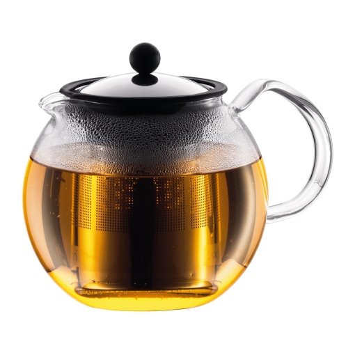 Bodum Assam Tetera 1 L Cromo, Transparente