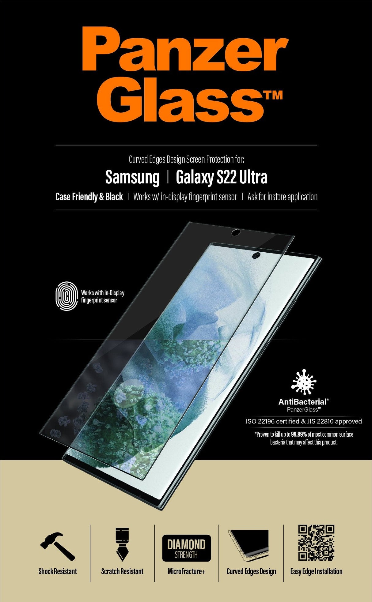 EAN 5711724072956 - PanzerGlass ® UltraForce1 Samsung Galaxy S22 Ultra 5G | Screen Protector Protector de pantalla 1 pieza(s) imagen 9