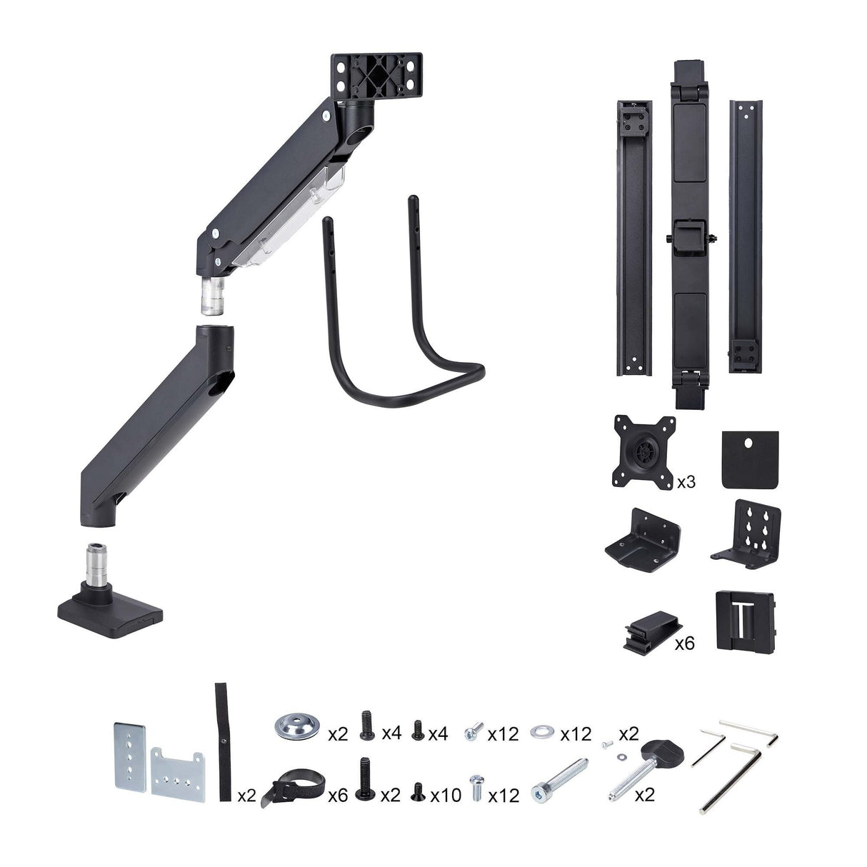 EAN 0065030902052 - StarTech.com 3M1A3SG-MONITOR-ARM soporte para monitor 68,6 cm (27") Escritorio Negro, Plata imagen 11