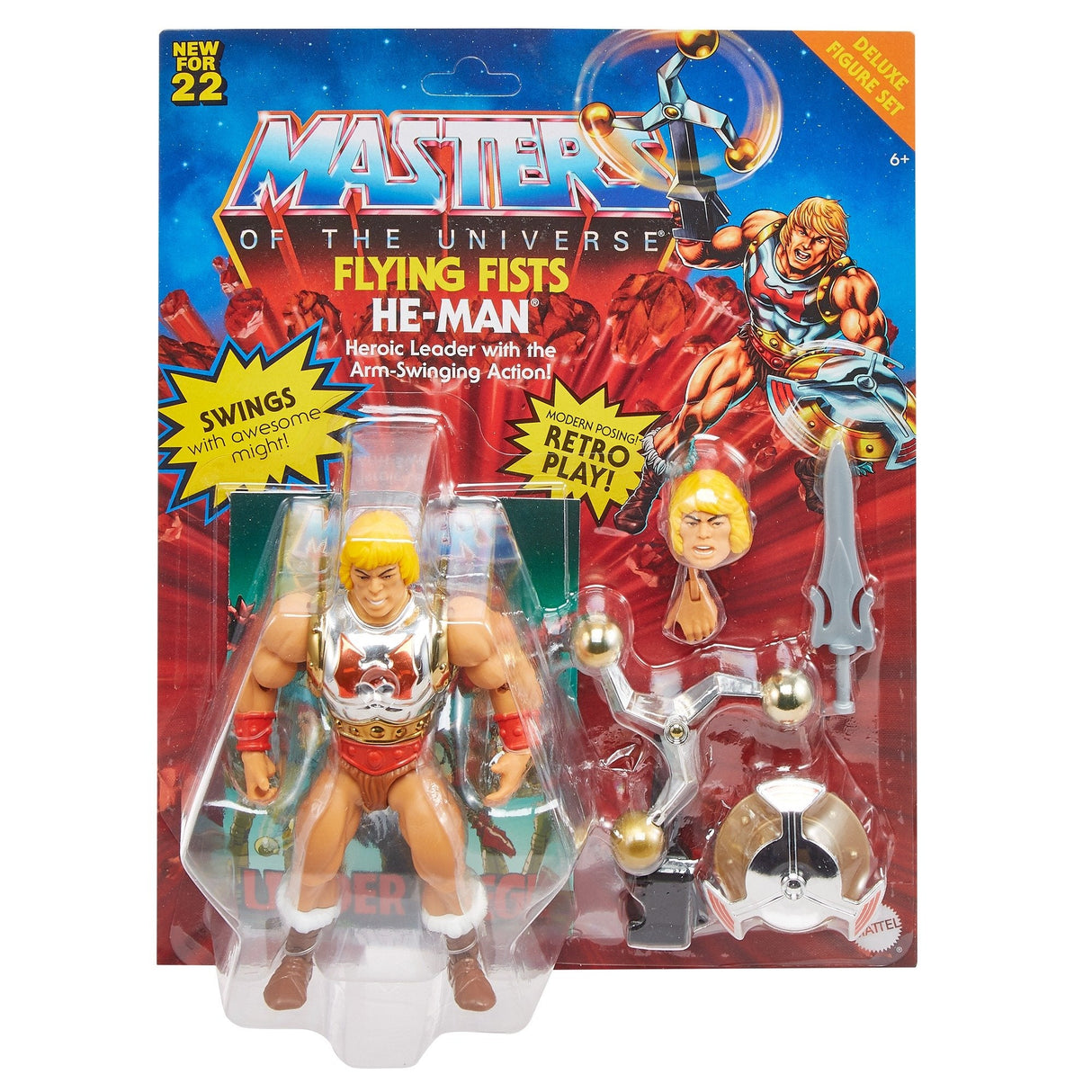 Masters Of The Universe Origins Deluxe Actionfigur (14 Cm) He-Man, Spielfigur Hdt22