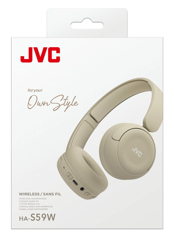Auriculares Jvc Ha-S59w Inalámbrico Y Alámbrico Diadema Música/Uso Diario Usb Tipo C Bluetooth Beige