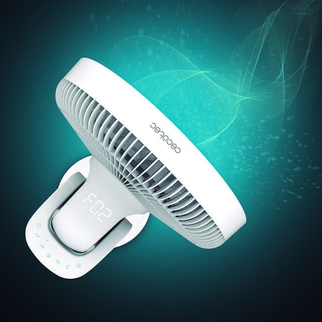 Ventilador De Pie Cecotec Energysilence 2600 Sunflower Portable 22w 16 Aspas 12 Velocidades