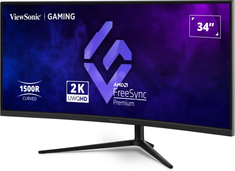 Viewsonic Vx3418c-2k (86.4 Cm (34 Zoll), Negro, Uwqhd, Va, Curved, Free Sync Premium, 180hz Panel) Vx3418c-2k