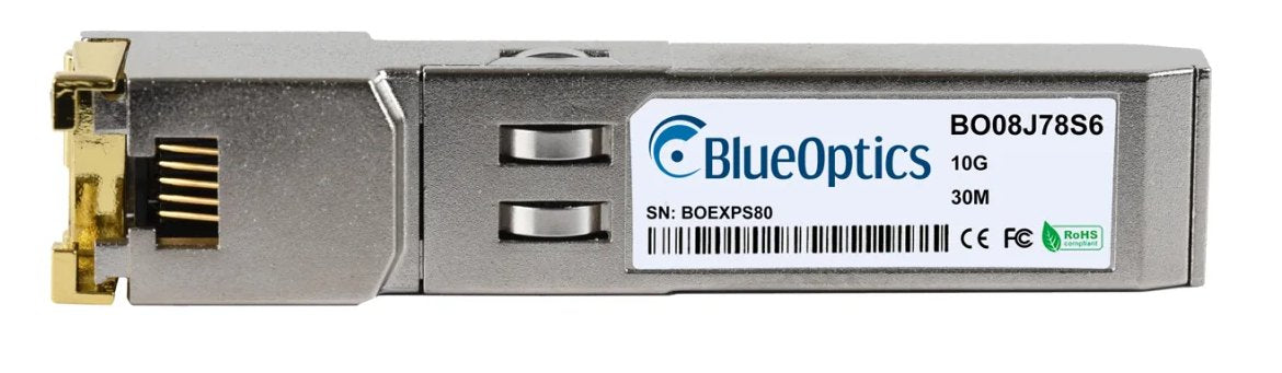 Blueoptics Hpe Flexfabric S2n61a Blueoptics Bo08j78s6 Sfp+ Transceiver, Cobre Rj45, 10gbase-T, 30m
