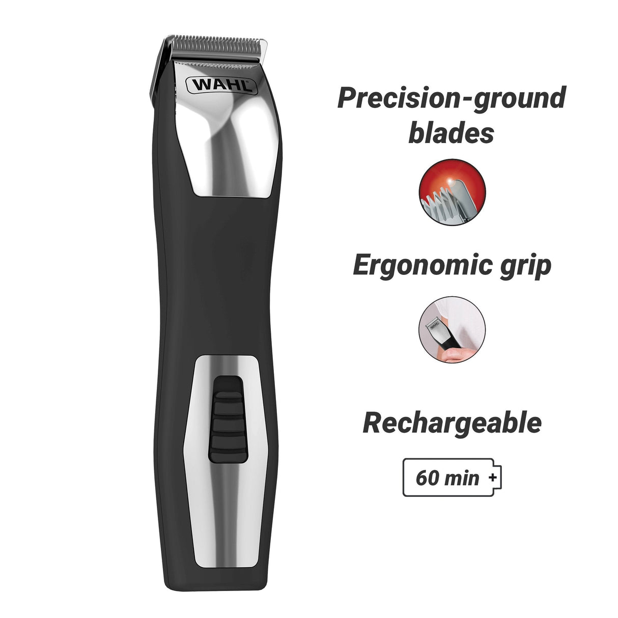 EAN 4015110007517 - Wahl GroomsMan Pro Batería Negro, Acero inoxidable imagen 6