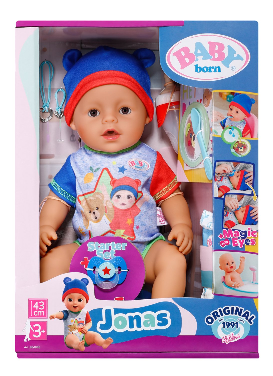 Lalka Baby Born Chlopiec Jonas 43cm