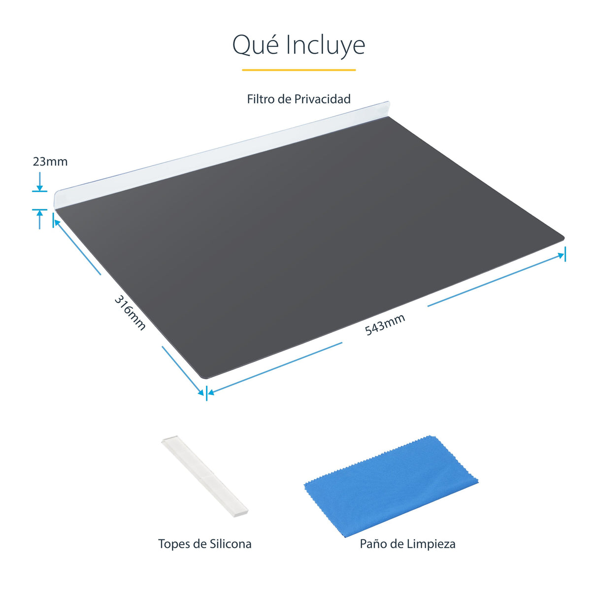 EAN 65030901918 - StarTech.com 238A-PRIVACY-SCREEN filtro para monitor 60,5 cm (23.8") Filtro de privacidad para pantallas si imagen 15