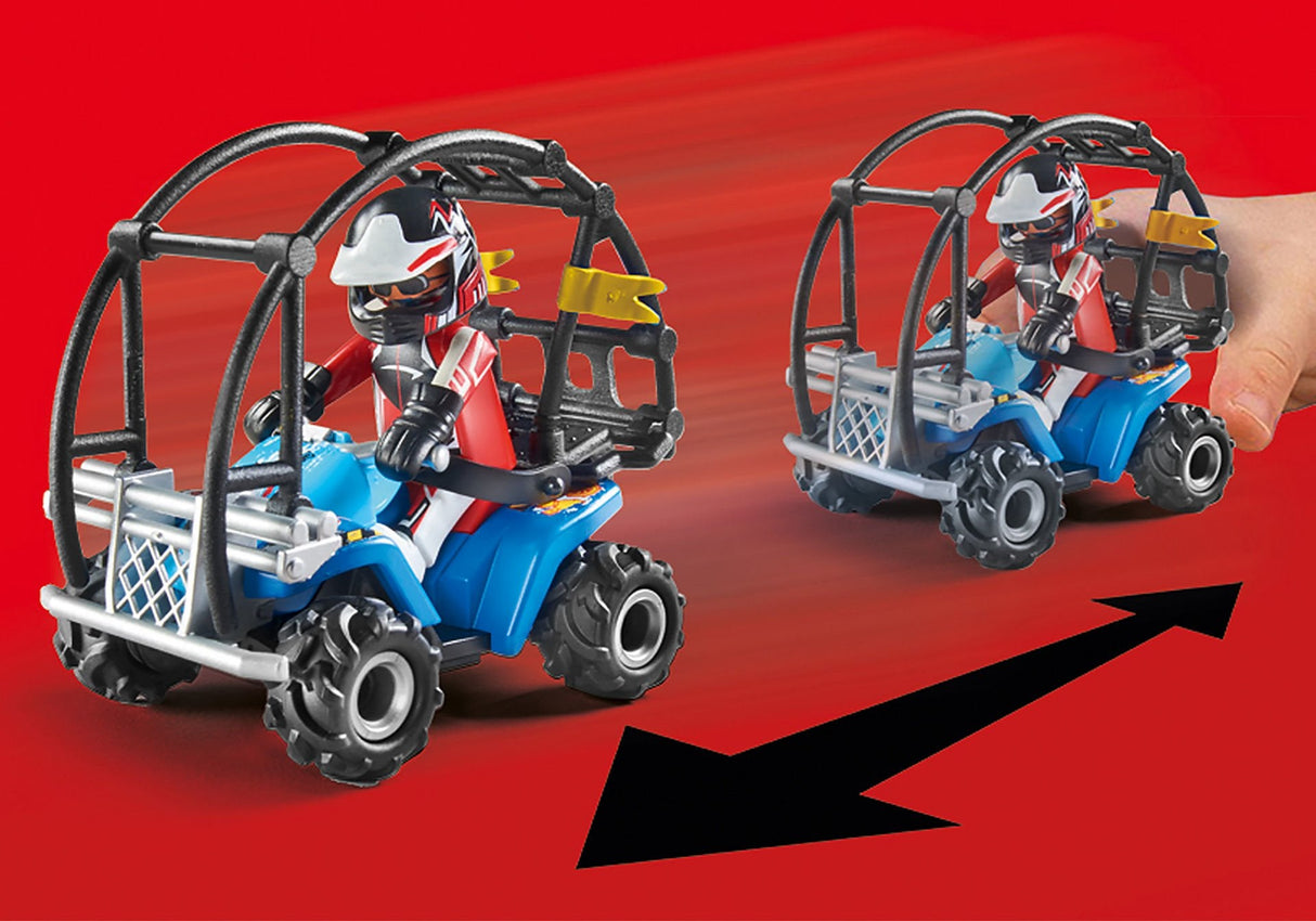 Playmobil 70820 Starter Pack Stunt Show Quad Con Rampa De Fuego
