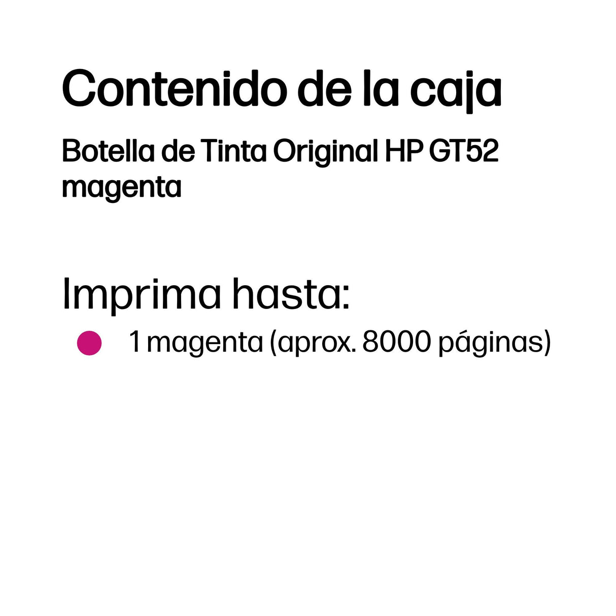 EAN 0190780132531 - HP GT52 Magenta Original Bottled Ink Cartridge for DeskJet GT SeriesPrinters imagen 3