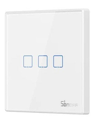 Sonoff T2eu3c-Rf 433mhz 3 Botones - Interruptor Táctil Inteligente Programable