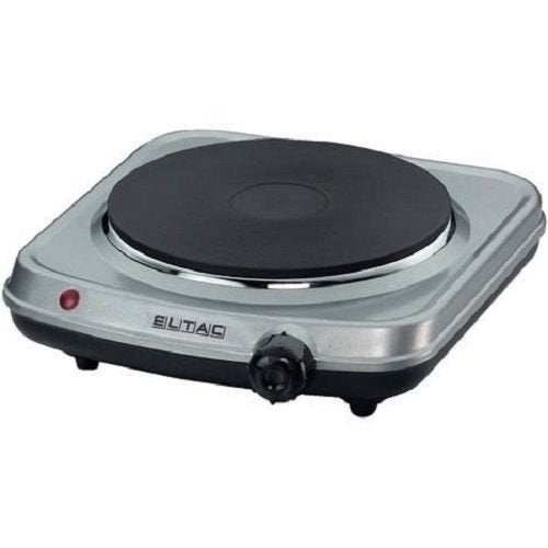 Rommelsbacher Single Hob Eltac Ek 18 Silver/Negro, 1.500 Vatios, Espacio De Cocción Ø 18 Cm Eltac Ek 18