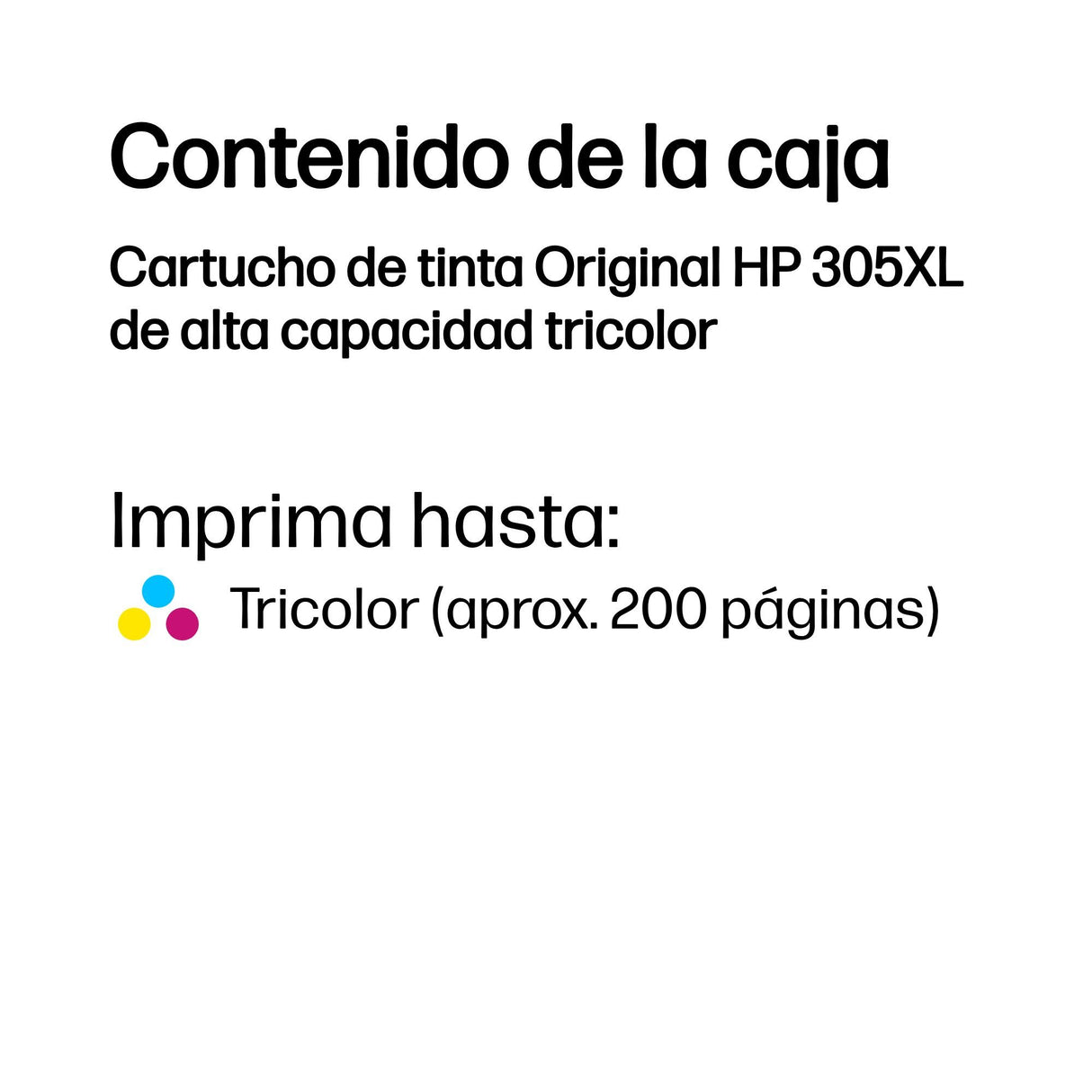 EAN 193905429295 - HP 305XL High Yield Tri-color Original Ink Cartridge cartucho de tinta 1 pieza(s) Alto rendimiento (XL) Ci imagen 2