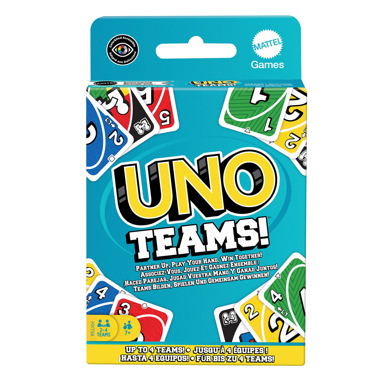 Mattel Games Uno Equipos, Juego De Cartas Hxt58