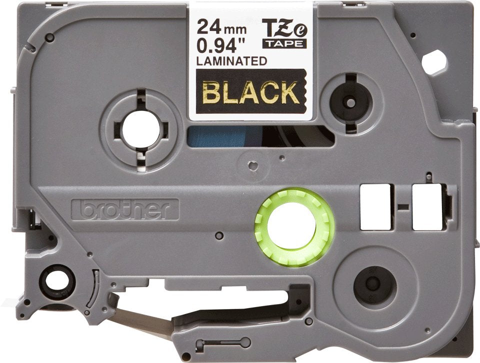 EAN 0012502625872 - Brother TZE-354 cinta para impresora de etiquetas Oro sobre negro imagen 3