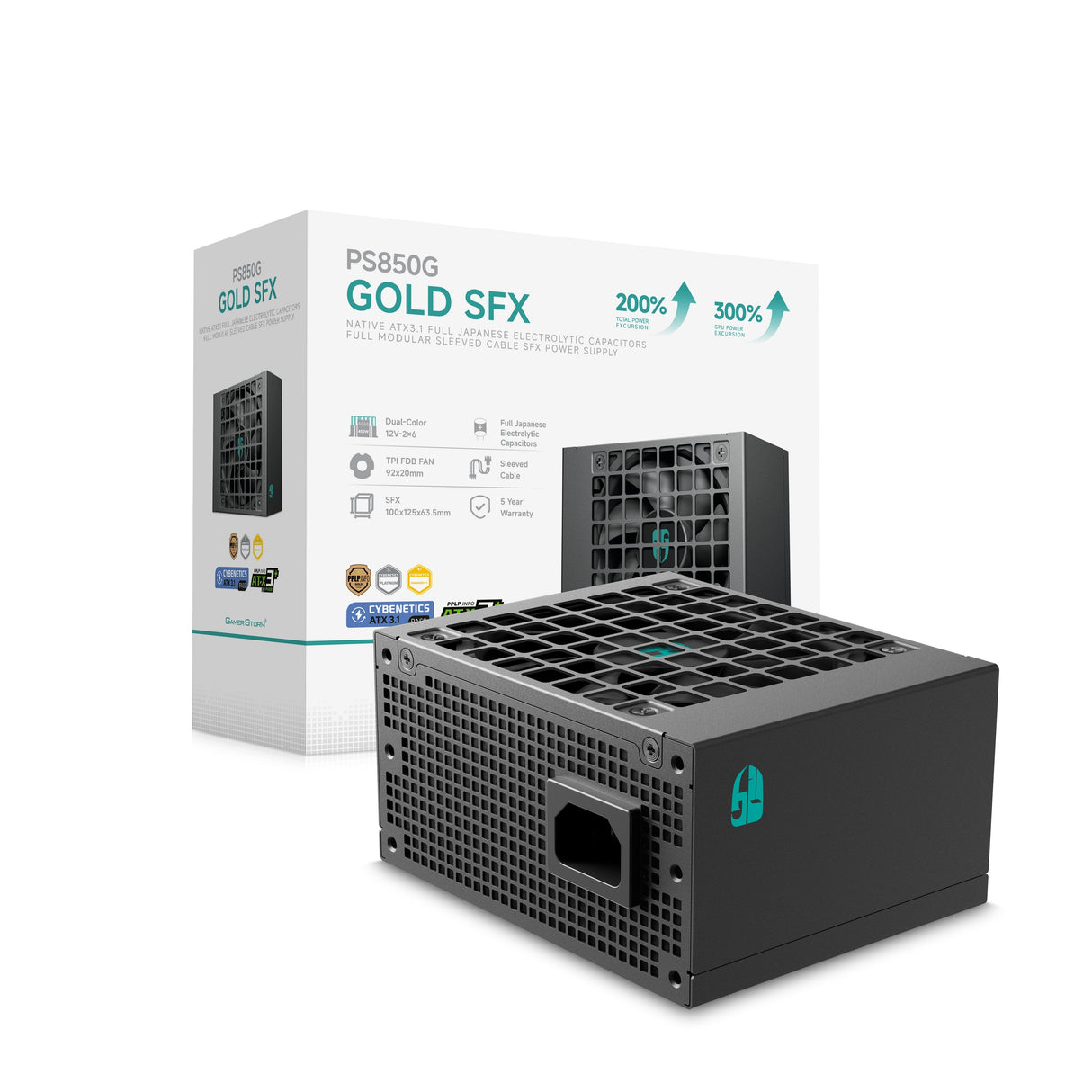 Fuente Alimentacion Deepcool Ps850g 850w Sfx Atx3.1 Gold Modular
