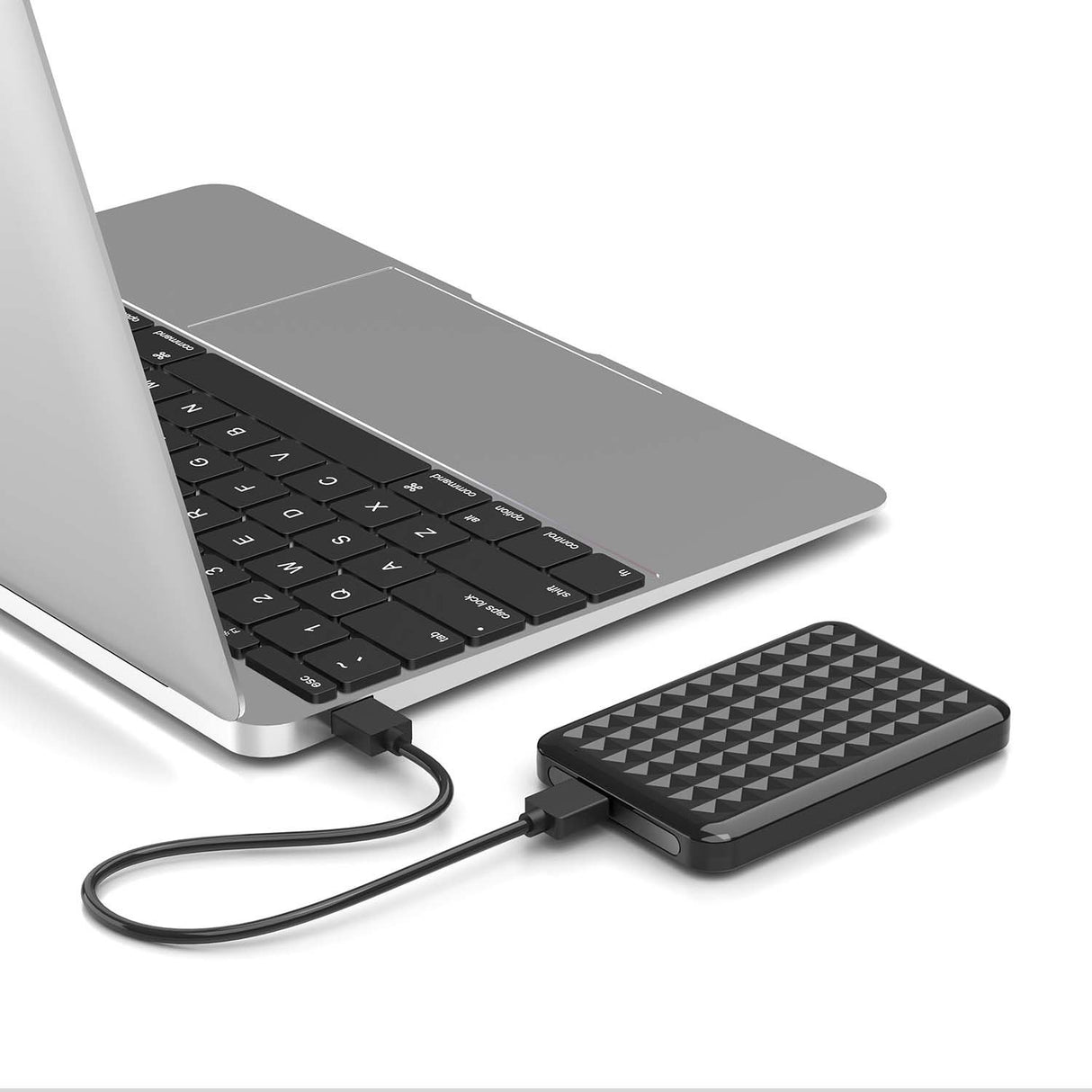 EAN 8436574709155 - AISENS ASE-2521B caja para disco duro externo Caja de disco duro (HDD) Negro 2.5" USB con suministro de c imagen 4