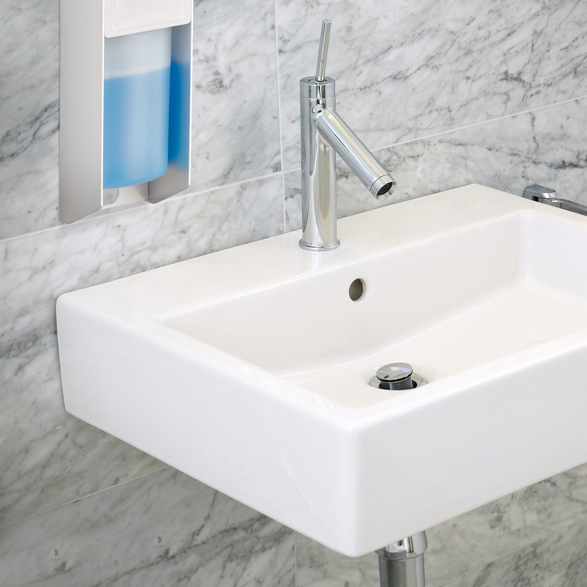 Relaxdays Seifenspender 0,5 L Plateado