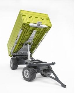 Volquete De 3 Vías Bruder Fliegl Con Placa Deslizable, Vehículo De Juguete