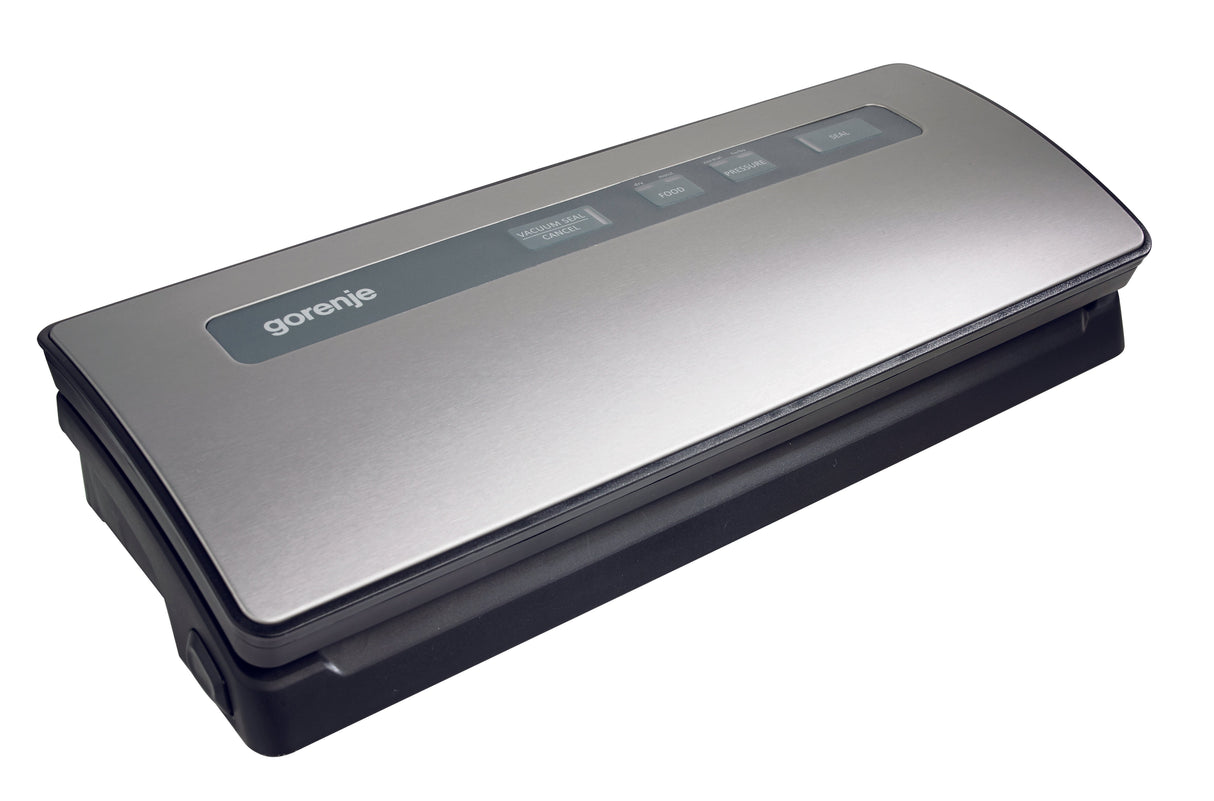 Envasadora Al Vacío Gorenje Vs120e, Automática, Potencia 120 W, Incluye 10 Bolsas, Acero Inoxidable