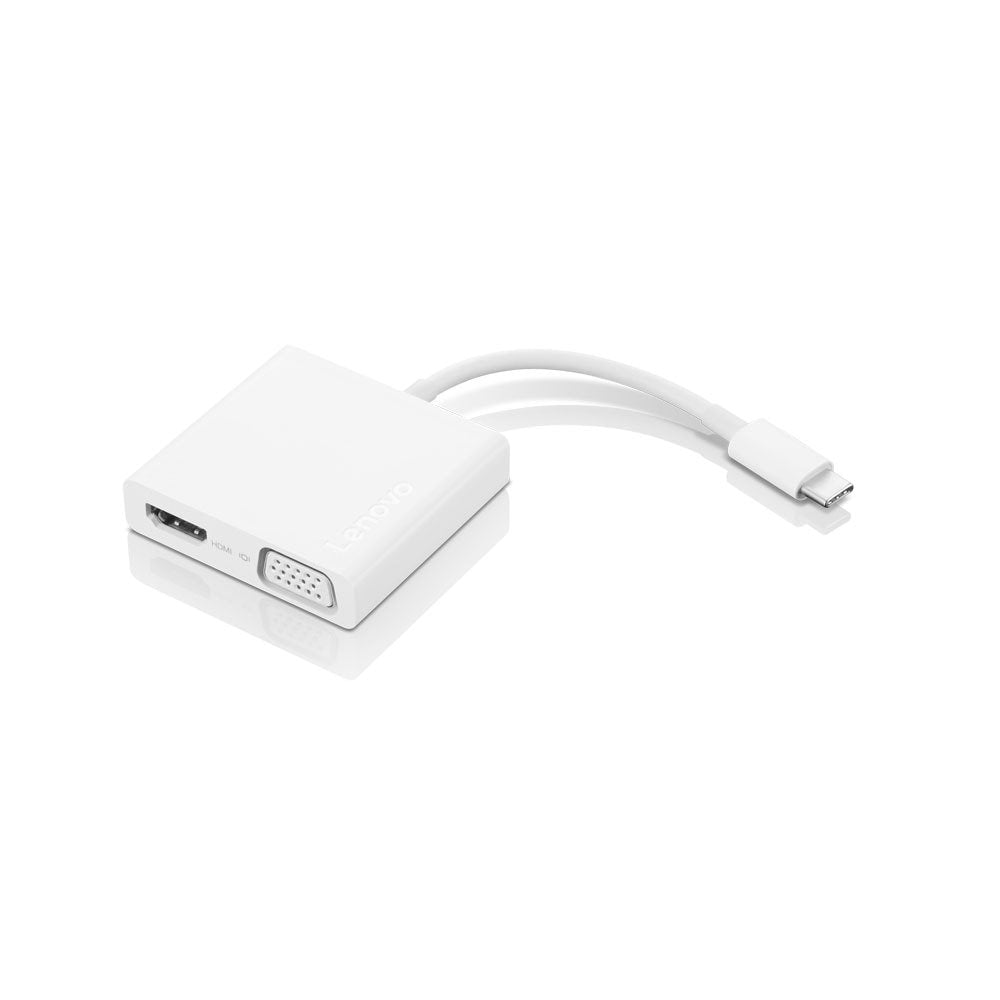 Adaptador De Alimentaciã³n De Concentrador De Viaje 3 En 1 Usb-C De Lenovo, Vga, Hdmi, Usb 3.0