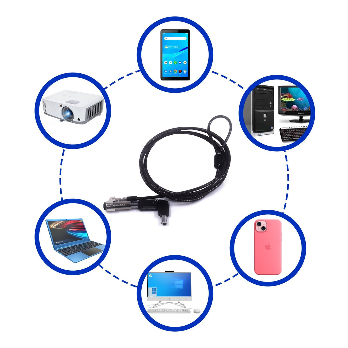 EAN 8052101433791 - Ewent EW1239 cable antirrobo Negro 1,8 m imagen 6