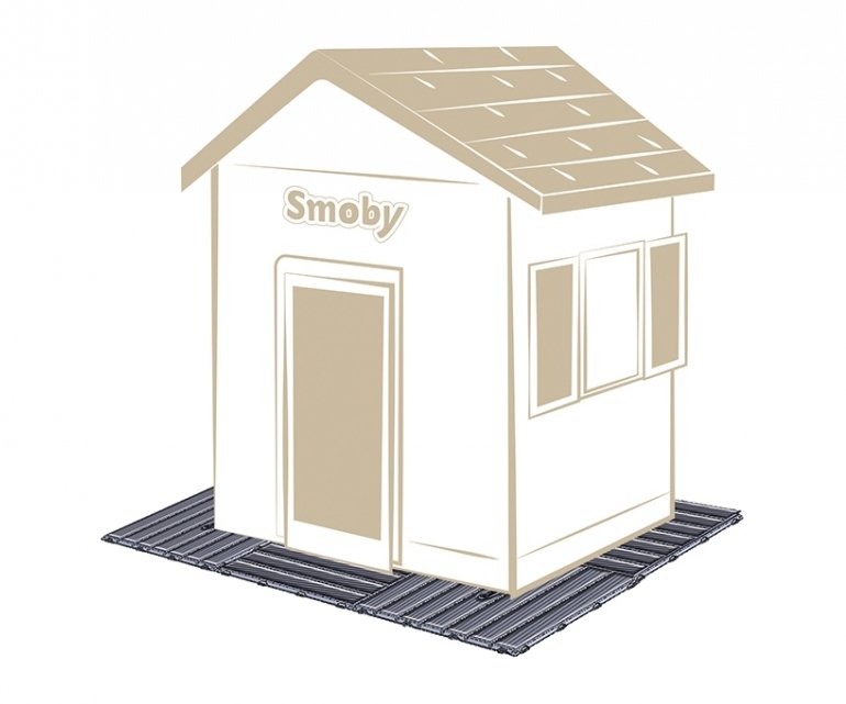 Smoby Juego De Suelos Con Sistema De Clic, Dispositivo De Juego Para El Jardín 6 Platos 7600810907