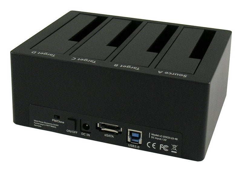EAN 4260070126635 - LC-Power LC-DOCK-U3-4B base de conexión para disco duro USB 3.2 Gen 1 (3.1 Gen 1) Type-A Negro imagen 2