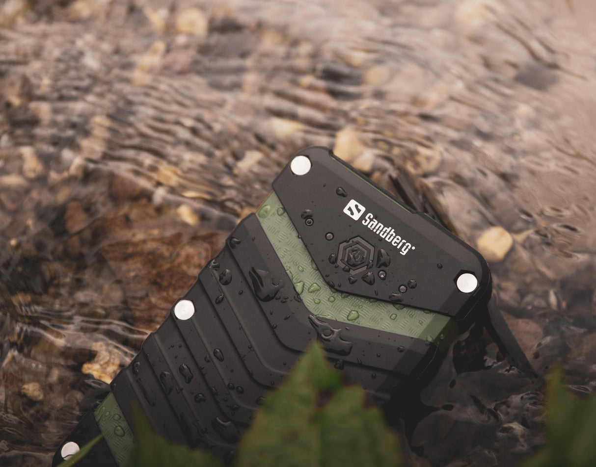 Sandberg Survivor Powerbank 20100, Negro, Verde, Universal, Ip67, Ión De Litio, 20100 Mah, Usb