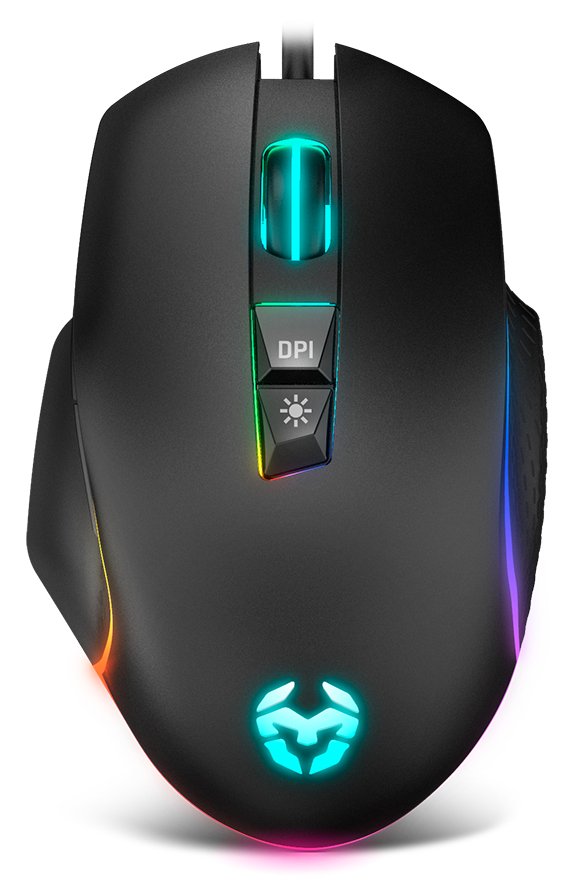 Raton Optico Krom Keos Gaming Rgb 6400dpi/Rgb Rainbow/7 Botones/Usb Nxkromkeos