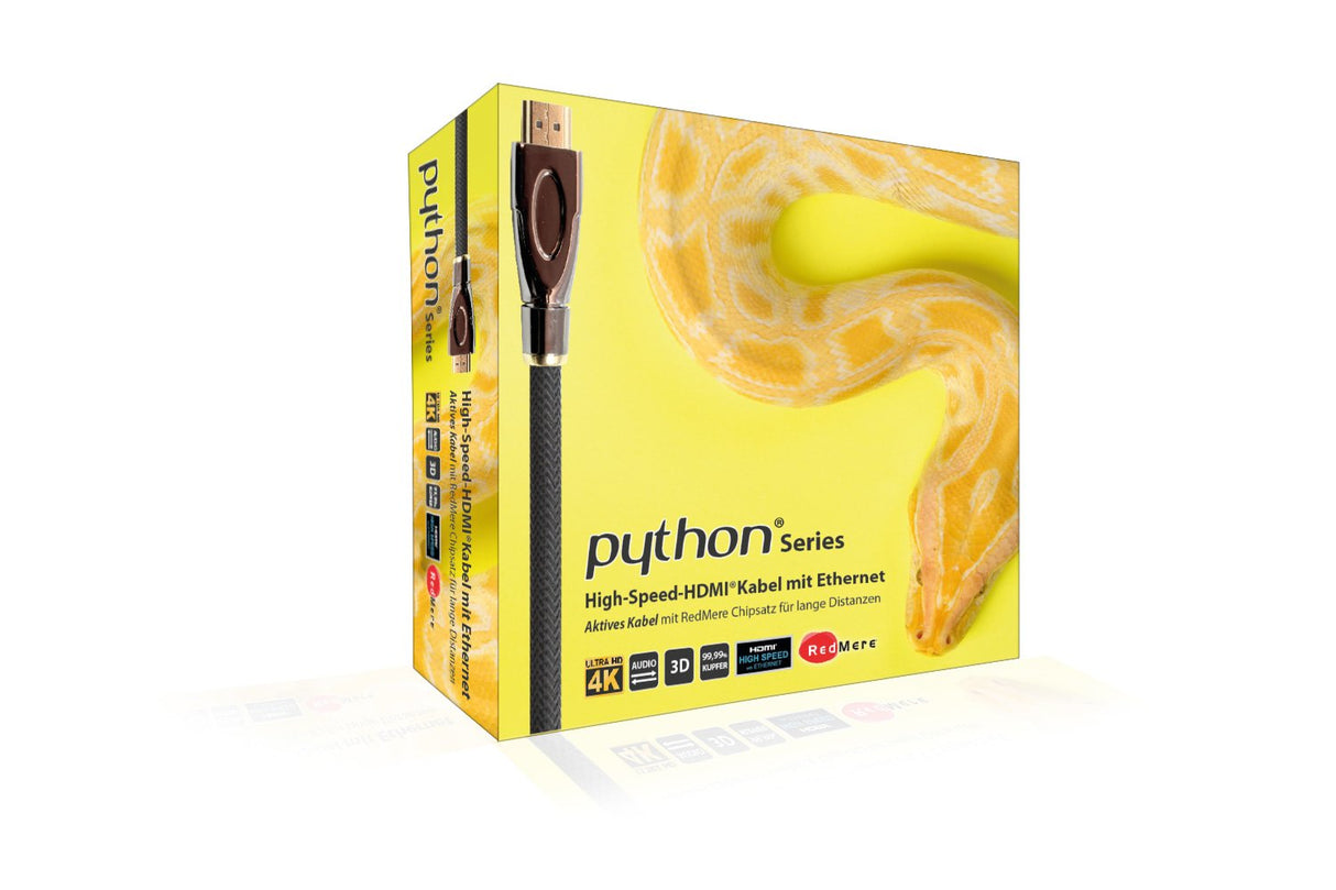 Cable Python Hdmi« 2.0 4k2k Trenzado Negro 3m