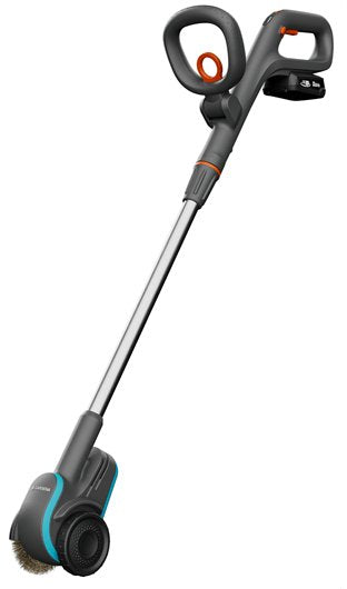 Cepillo Para Juntas Inalámbrico Gardena Easyweed 1800/18v P4a, Quitahierbas Gris/Turquesa, Batería De Ion De Litio 2,0ah P4a, Power For All Alliance 14820-20