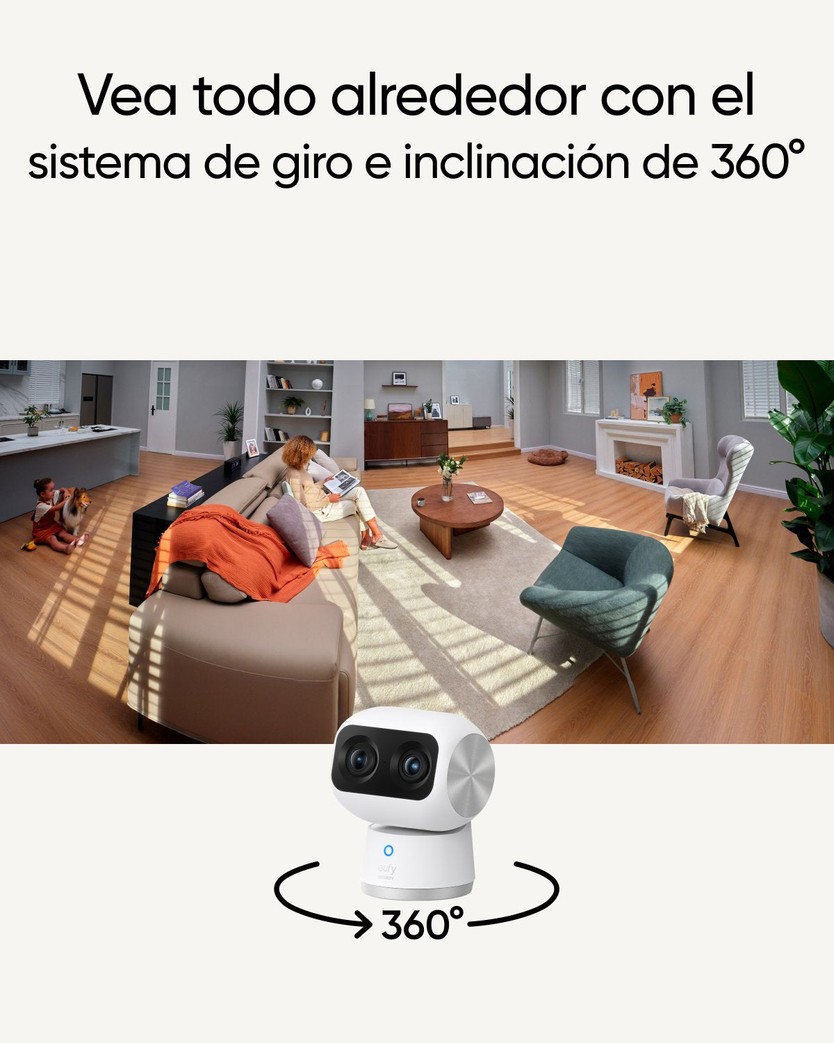 EAN 0194644126384 - Eufy Indoor Cam S350 Bombilla Cámara de seguridad IP Interior 3840 x 2160 Pixeles Escritorio imagen 12
