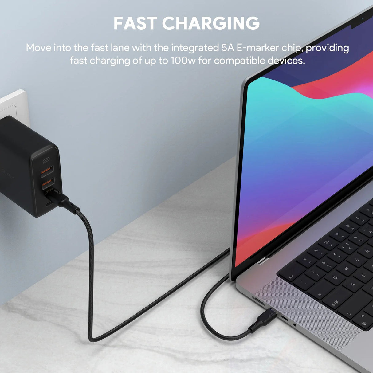 EAN 0689323785308 - AUKEY CB-KCC101 cable USB USB 3.2 Gen 1 (3.1 Gen 1) USB C Negro imagen 2