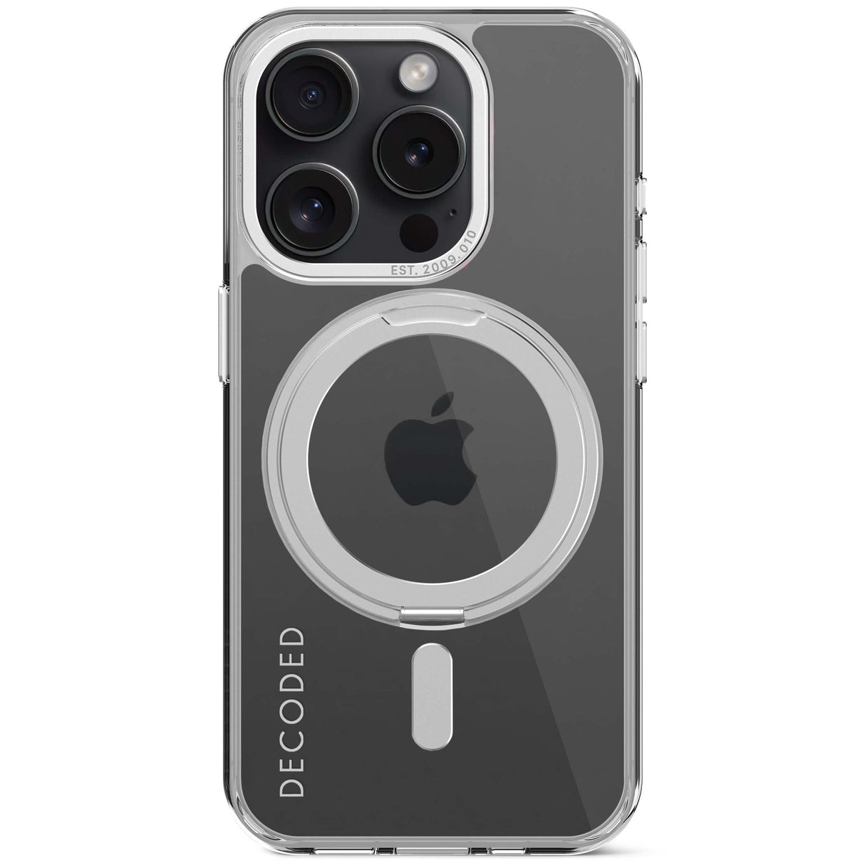 Decoded Recycled Plastic Loop Stand Backcover Ip15 Pro Trans.