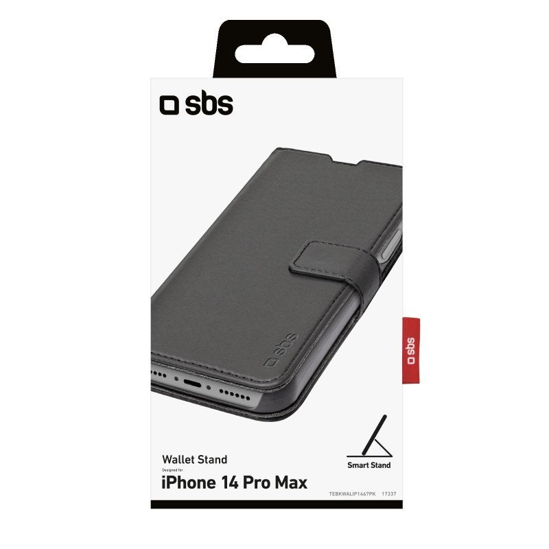 EAN 8018417417337 - SBS TEBKWALIP1467PK funda para teléfono móvil 17 cm (6.7") Funda cartera Negro imagen 4