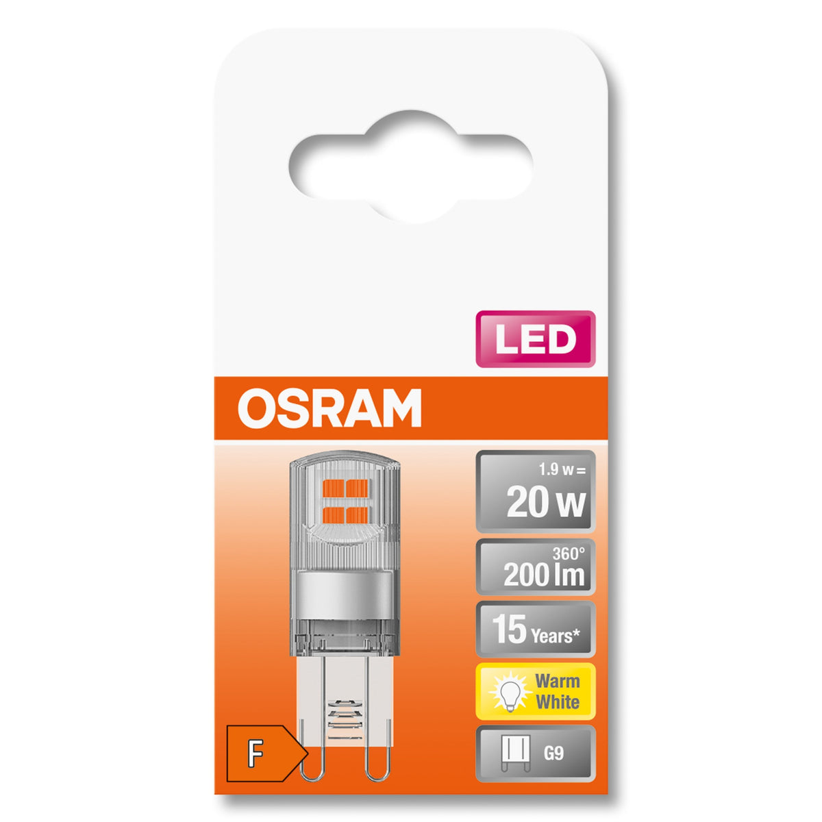 Osram Led Lámpara Star Pin 20 1.9 W Blanco Cálido