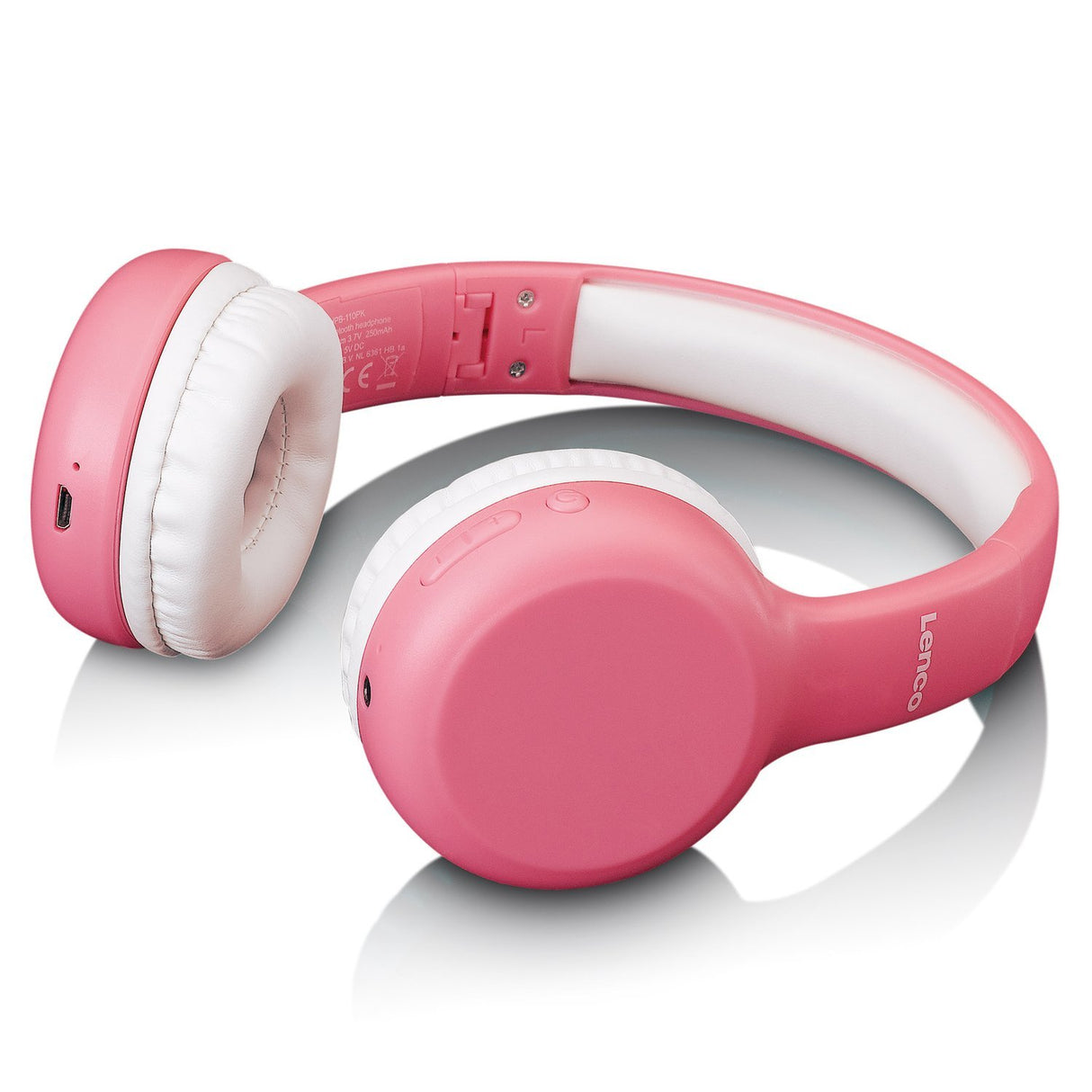 EAN 8711902045564 - Lenco HPB-110PK Auriculares Inalámbrico y alámbrico Diadema MicroUSB Bluetooth Rosa imagen 2