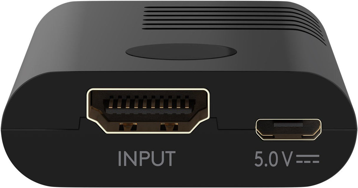 Amplificador De Señal Hdmi 4k A 60 Hz De Goobay, Extensión Hdmi Negra 58492