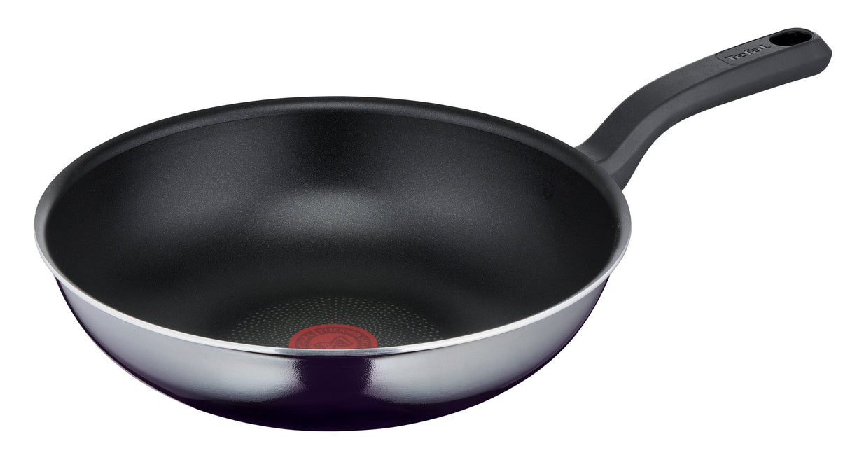 Sartén Wok Tefal Resist, Ø 28cm (Negro)