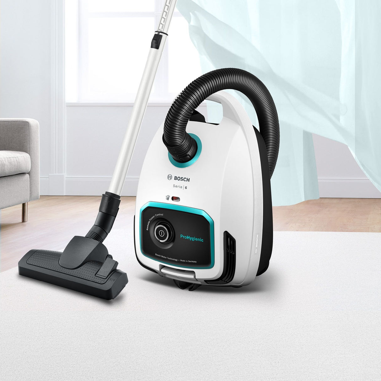 EAN 4242005227846 - Bosch Serie 6 BGL6HYG1 aspiradora 4,5 L Aspiradora cilíndrica Secar 600 W Bolsa para el polvo imagen 6