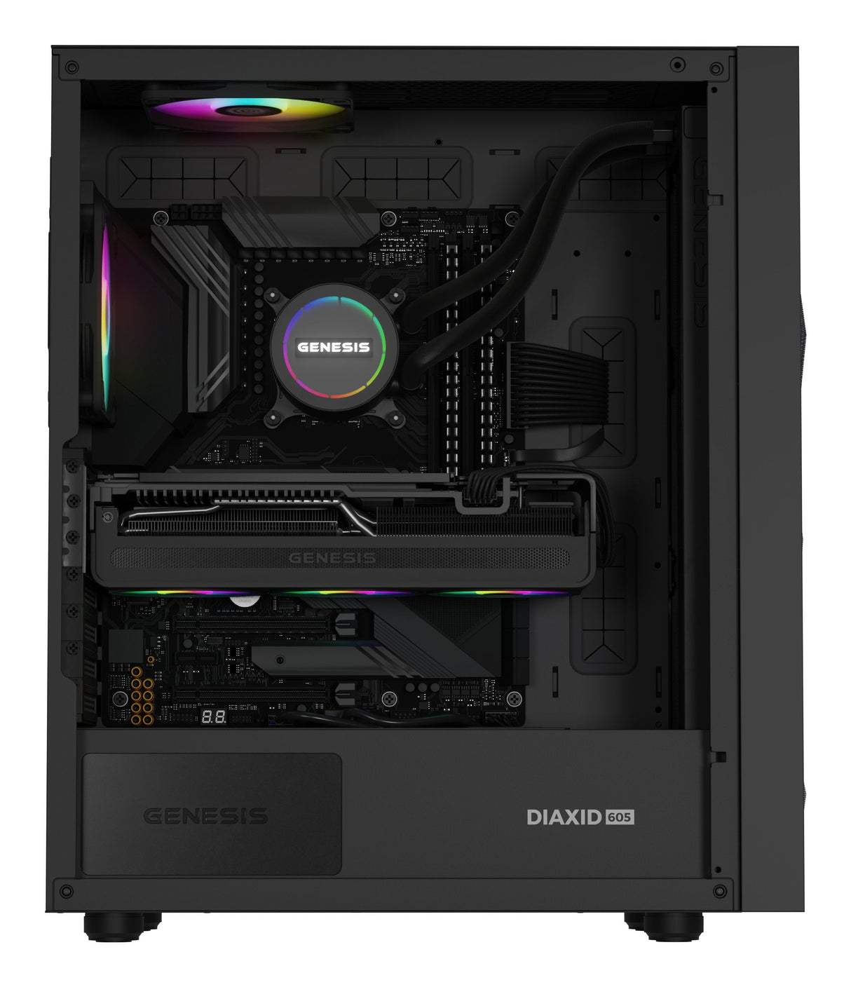 Refrigerador Liquido Cpu Genesis Refrigeracion Liquida Hydria 360 Argb 120mm + Pasta Termica